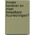 Minder kantoren en meer betaalbare huurwoningen?