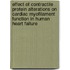 Effect of contractile protein alterations on cardiac myofilament function in human heart failure