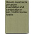 Climatic constraints on carbon assimilation and transpiration of sub-Mediterranean forests
