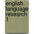 English language research 1