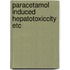Paracetamol induced hepatotoxiccity etc
