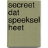 Secreet dat speeksel heet