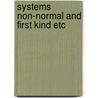 Systems non-normal and first kind etc door Roozemond