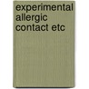 Experimental allergic contact etc door Boerrigter