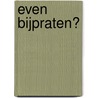 Even bijpraten? door Panda