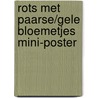 Rots met paarse/gele bloemetjes mini-poster door Onbekend