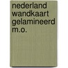 Nederland wandkaart gelamineerd m.o. door Balk