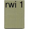 RWI 1 door J. van Esch