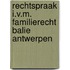 Rechtspraak i.v.m. familierecht Balie Antwerpen