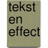 Tekst en effect door Jan Renkema