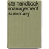 Cta handbook management summary