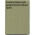 Marktonderzoek gegevensanalyse spss