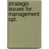 Strategic issues for management cpl. door Jonkergouw