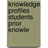Knowledge profiles students prior knowle door Valcke
