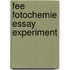 Fee fotochemie essay experiment