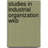 Studies in industrial organization wkb door Nederlof