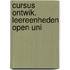Cursus ontwik. leereenheden open uni