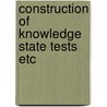Construction of knowledge state tests etc door Dochy