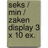 Seks / min / zaken display 3 x 10 ex.