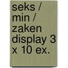 Seks / min / zaken display 3 x 10 ex. by Straaten