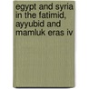Egypt And Syria In The Fatimid, Ayyubid And Mamluk Eras IV door Urbain Vermeulen