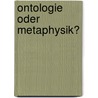 Ontologie oder Metaphysik? door A. Zimmermann