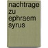 Nachtrage zu Ephraem Syrus