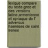 lexique compare du texte grec et des versions latine,armenienne et syriaque de l' Adversus Haereses de Saint Irenee