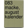 083 Macke, August kalender door Onbekend