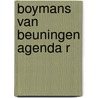 Boymans Van Beuningen Agenda R door Onbekend
