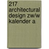 217 Architectural design zw/w kalender A door Onbekend