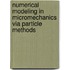 Numerical modeling in micromechanics via particle methods