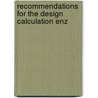 Recommendations for the design calculation enz door Onbekend