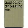 Application dir.blasting etc by Chernigovskii