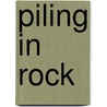 Piling in rock by Amir