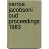 Varroa jacobsoni oud proceedings 1983 door Onbekend