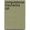 Computational mechanics cpl. door Onbekend
