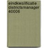 Eindkwalificatie districtsmanager 40006