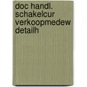 Doc handl. schakelcur verkoopmedew detailh door Onbekend