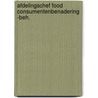 Afdelingschef food consumentenbenadering -beh. by Unknown