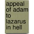 Appeal of adam to lazarus in hell