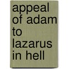 Appeal of adam to lazarus in hell door Janice E. Hitchcock