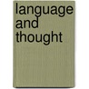 Language and thought by Chiyoko Kobayashi