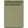 Mathematiques de la decision door Fishburn
