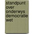 Standpunt over onderwys democratie wet