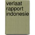 Verlaat rapport indonesie