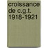 Croissance de c.g.t. 1918-1921
