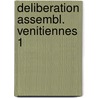 Deliberation assembl. venitiennes 1 by Thiriet