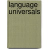 Language universals by Greenberg