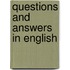 Questions and answers in english